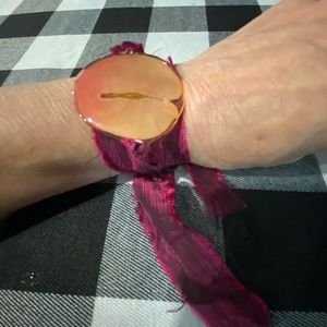 Silk wrap bracelet.